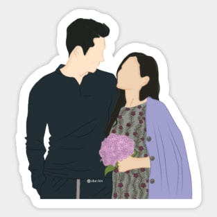 Crash landing on you kdrama Sticker